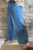 Loom & Thread Pin Tuck Pant Washed Denim /41=